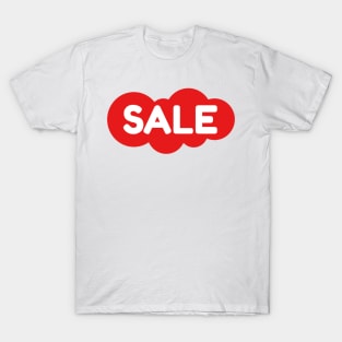 sale bubble red background T-Shirt